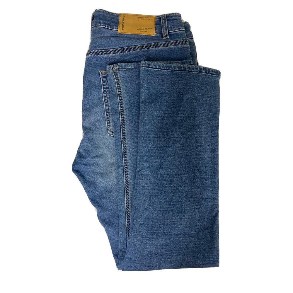 Mens Frank & Oak Dylan Slim Fit Jean 34X31 Med Wash Stretch (tagged 34X34)